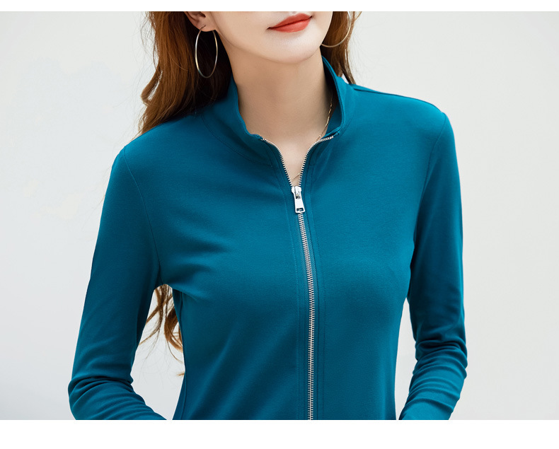 Casual Women's Polo Baseball Jacket