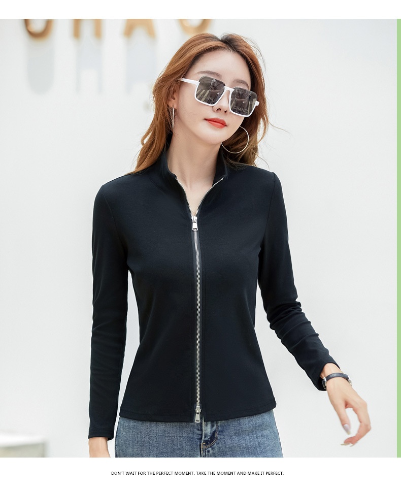 Casual Women's Polo Baseball Jacket