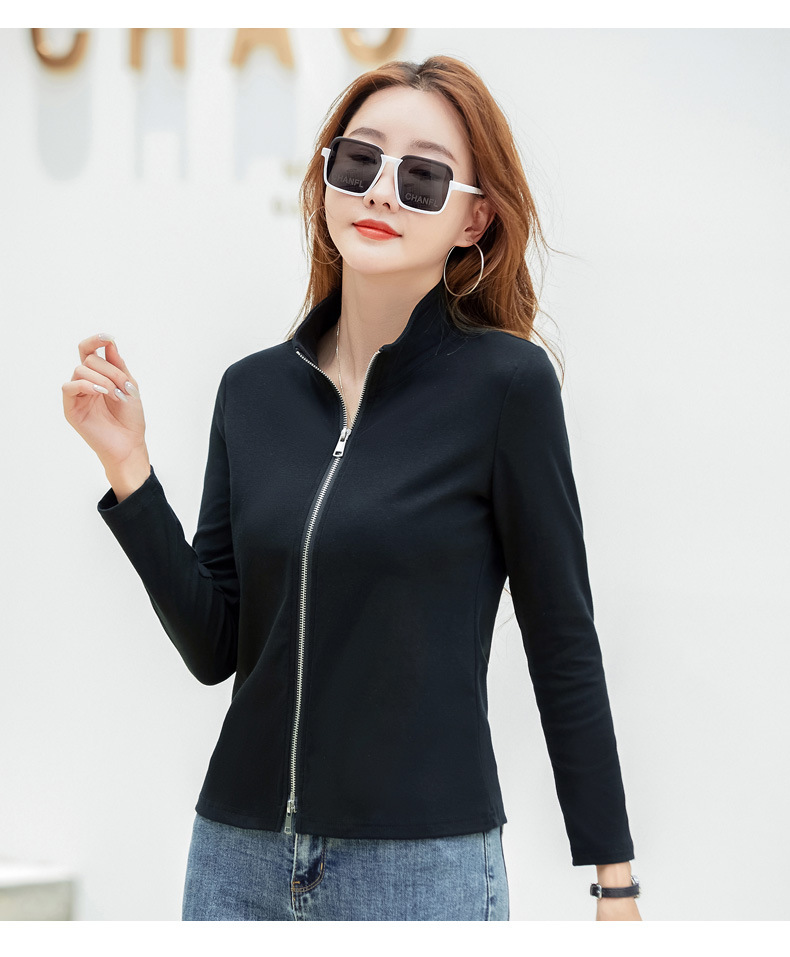 Casual Women's Polo Baseball Jacket