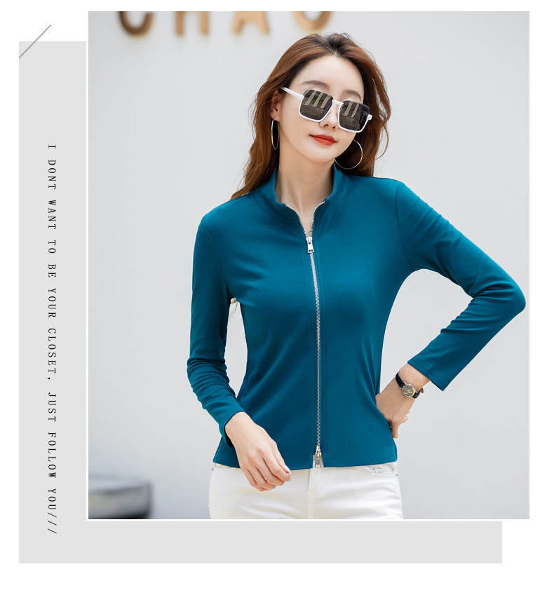 Casual Women's Polo Baseball Jacket