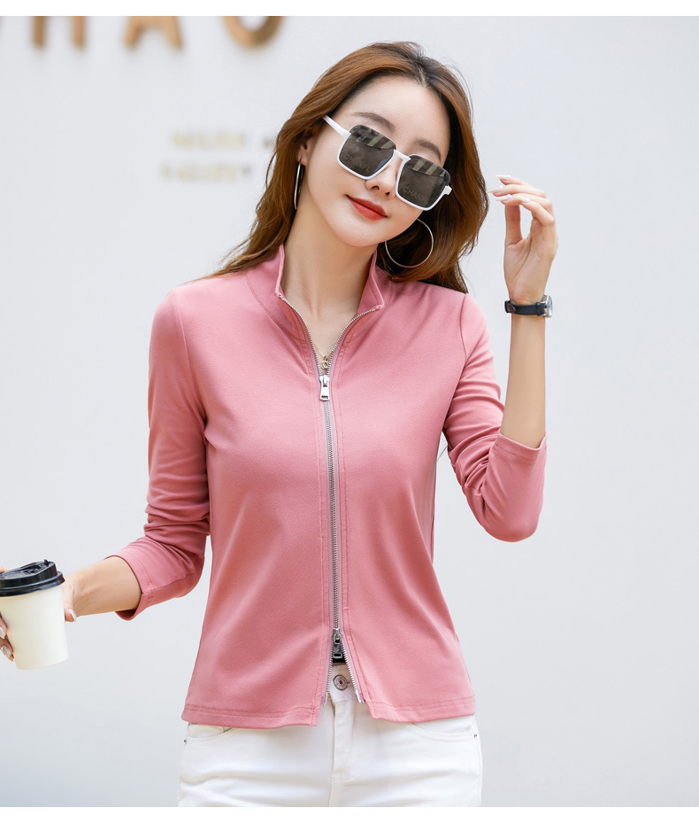 Casual Women's Polo Baseball Jacket
