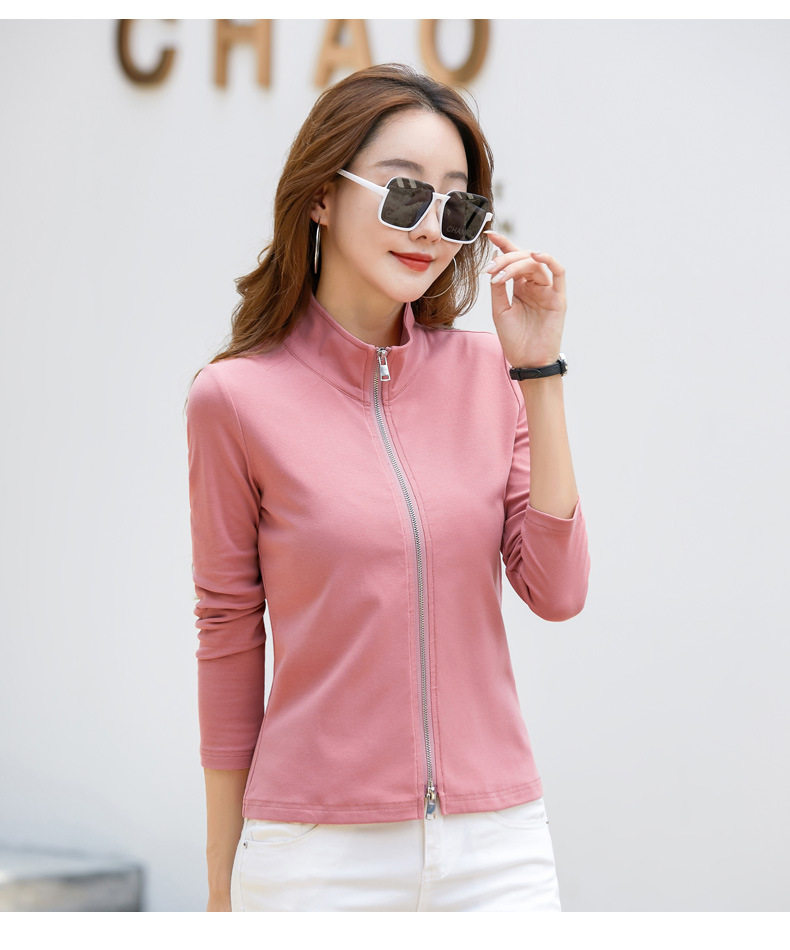 Casual Women's Polo Baseball Jacket