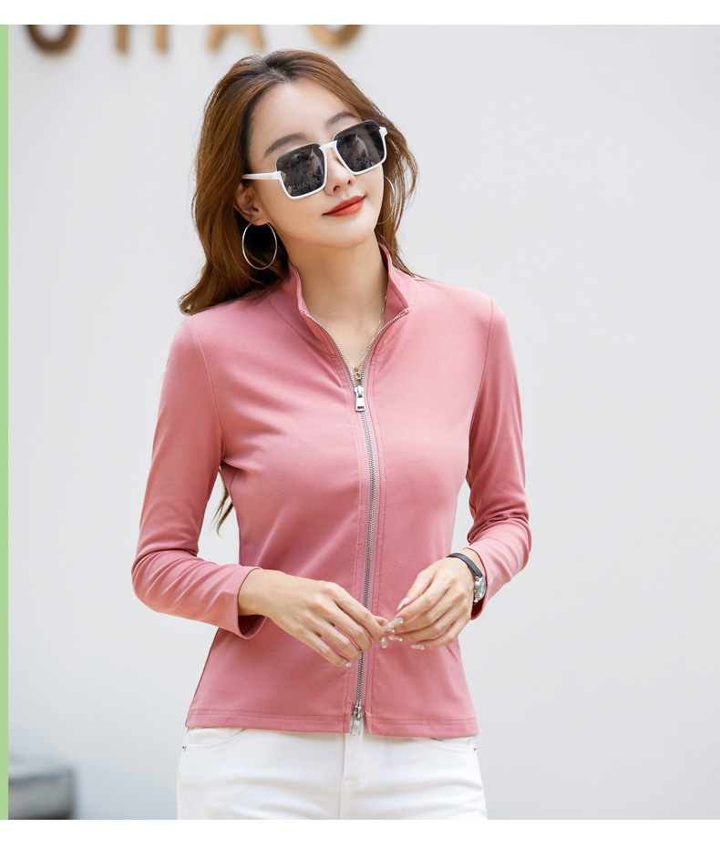 Casual Women's Polo Baseball Jacket