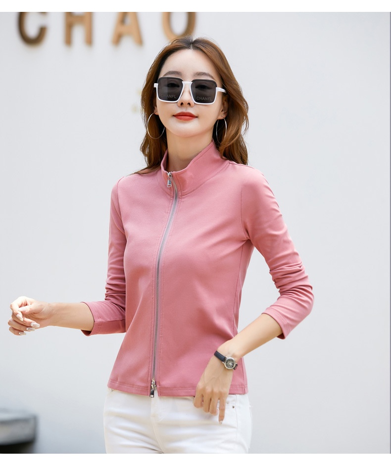 Casual Women's Polo Baseball Jacket