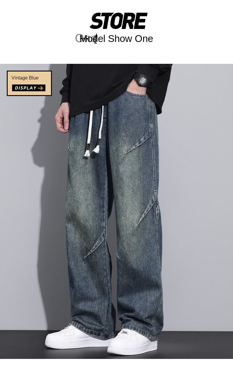 Autumn New Arrivals: Elastic Straight Leg Jeans with Comfortable Fit and Versatile Style