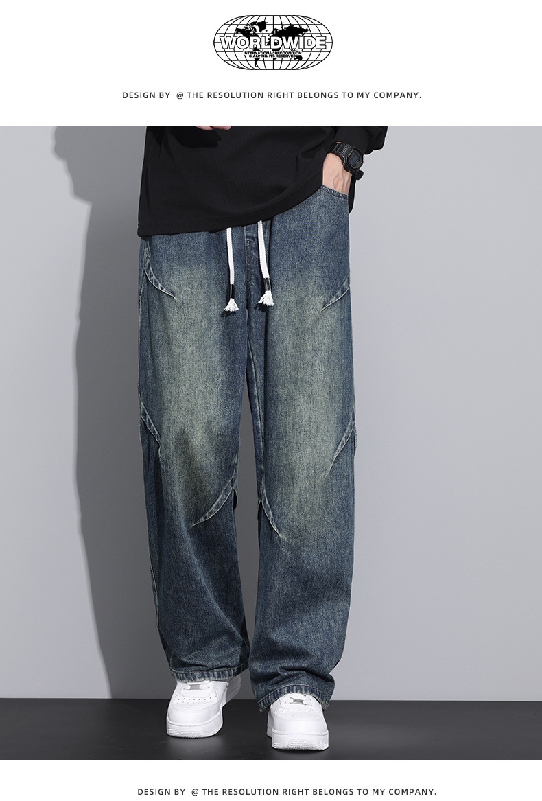Autumn New Arrivals: Elastic Straight Leg Jeans with Comfortable Fit and Versatile Style