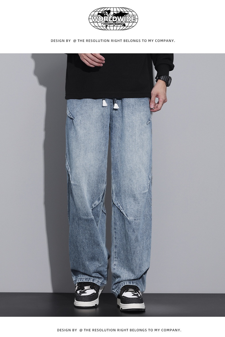 Autumn New Arrivals: Elastic Straight Leg Jeans with Comfortable Fit and Versatile Style