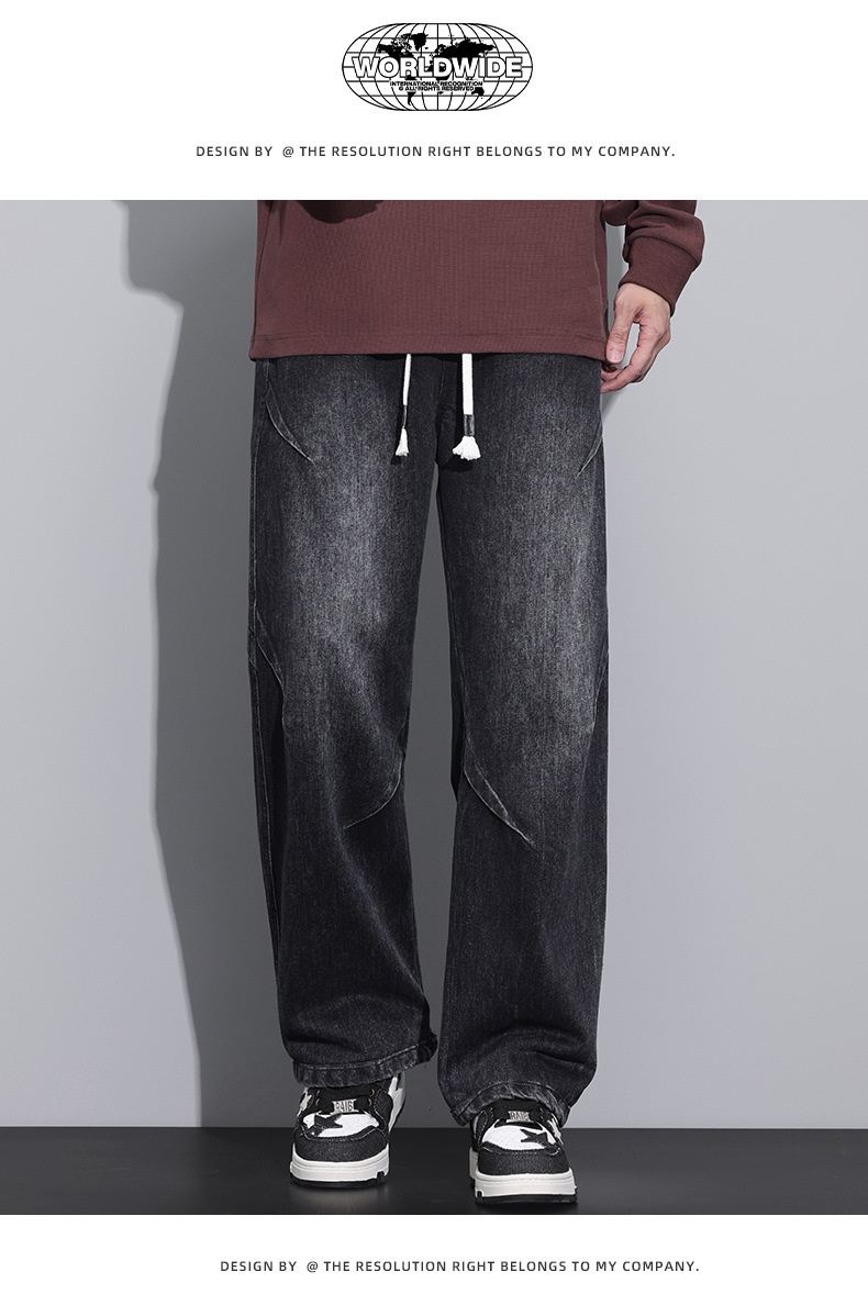 Autumn New Arrivals: Elastic Straight Leg Jeans with Comfortable Fit and Versatile Style