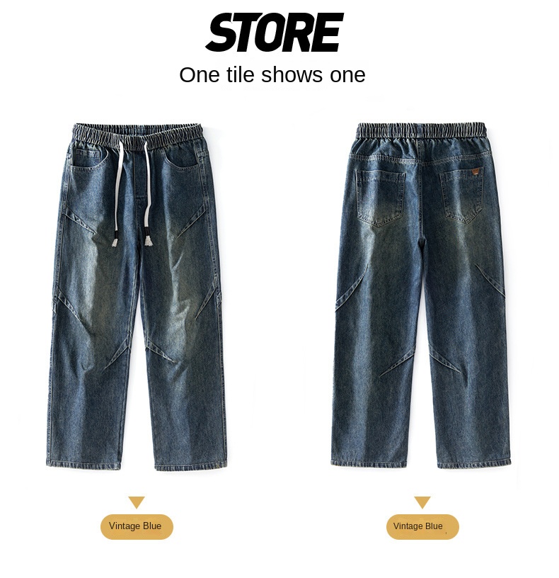 Autumn New Arrivals: Elastic Straight Leg Jeans with Comfortable Fit and Versatile Style