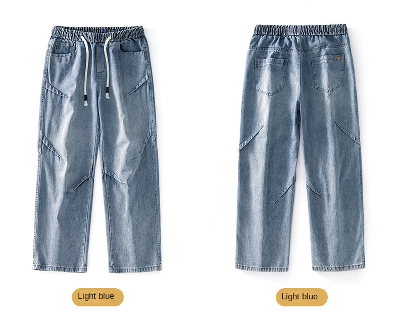 Autumn New Arrivals: Elastic Straight Leg Jeans with Comfortable Fit and Versatile Style