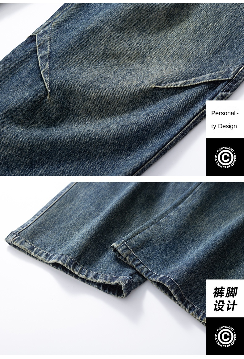 Autumn New Arrivals: Elastic Straight Leg Jeans with Comfortable Fit and Versatile Style
