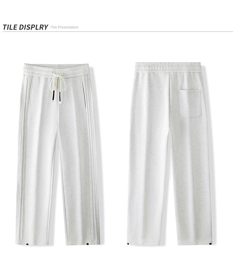 2024 Autumn/Winter New Knitted Pants for Men, Comfortable, Versatile, Loose, Trendy, Slimming, and Tall-Enhancing Style