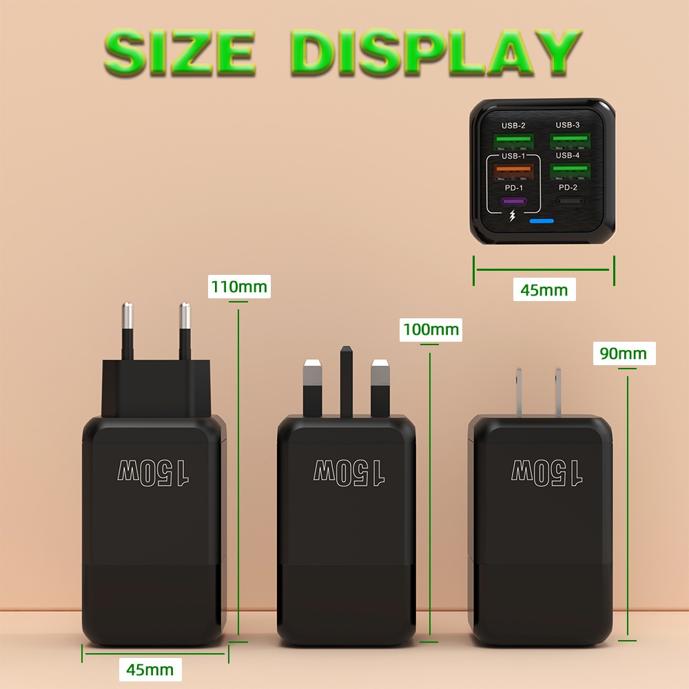 Universal 150W 6-Port Charger