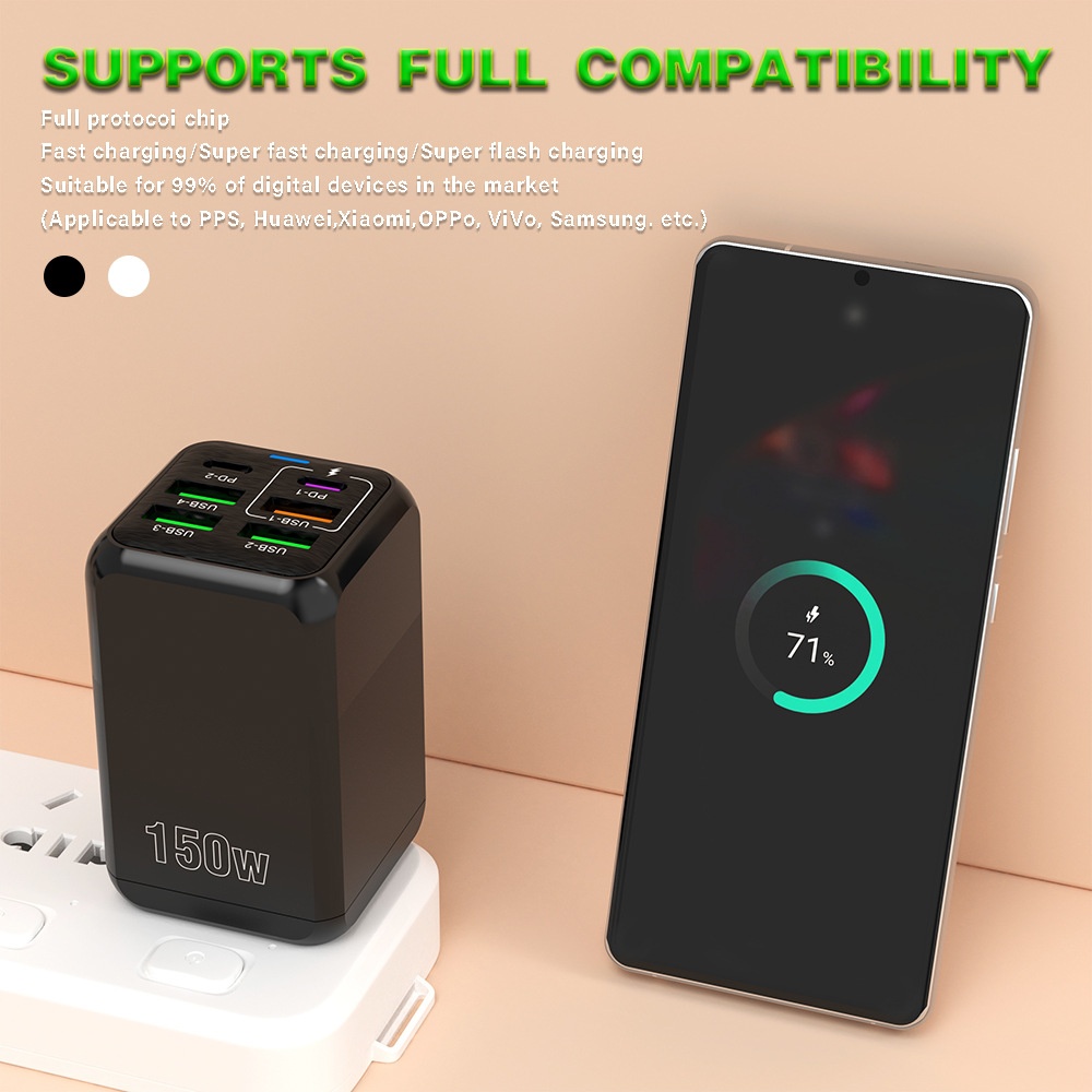 Universal 150W 6-Port Charger