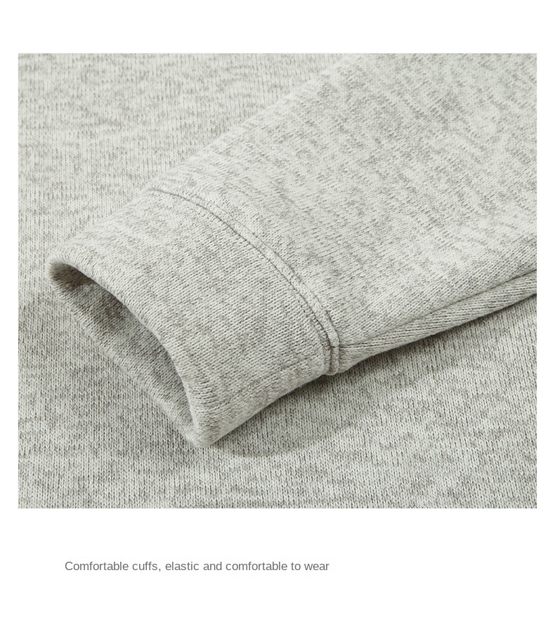 Men's Japanese-style Fleece Half-Zip Collared Sweatshirt with Loose Fit for Autumn and Winter