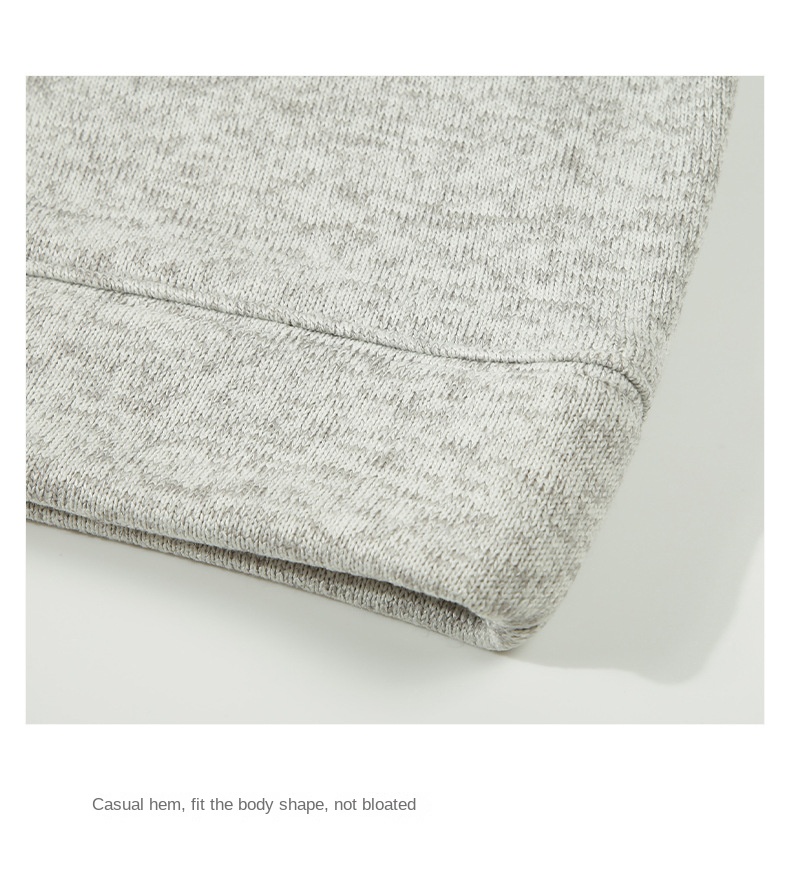 Men's Japanese-style Fleece Half-Zip Collared Sweatshirt with Loose Fit for Autumn and Winter