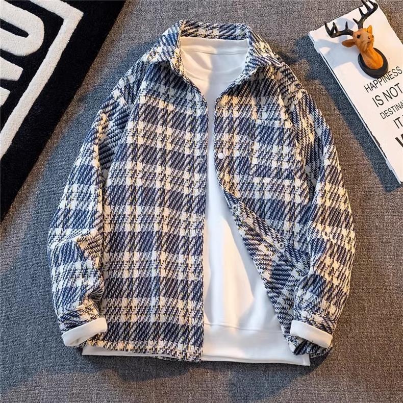 Autumn Chic Plaid Men's Jacket