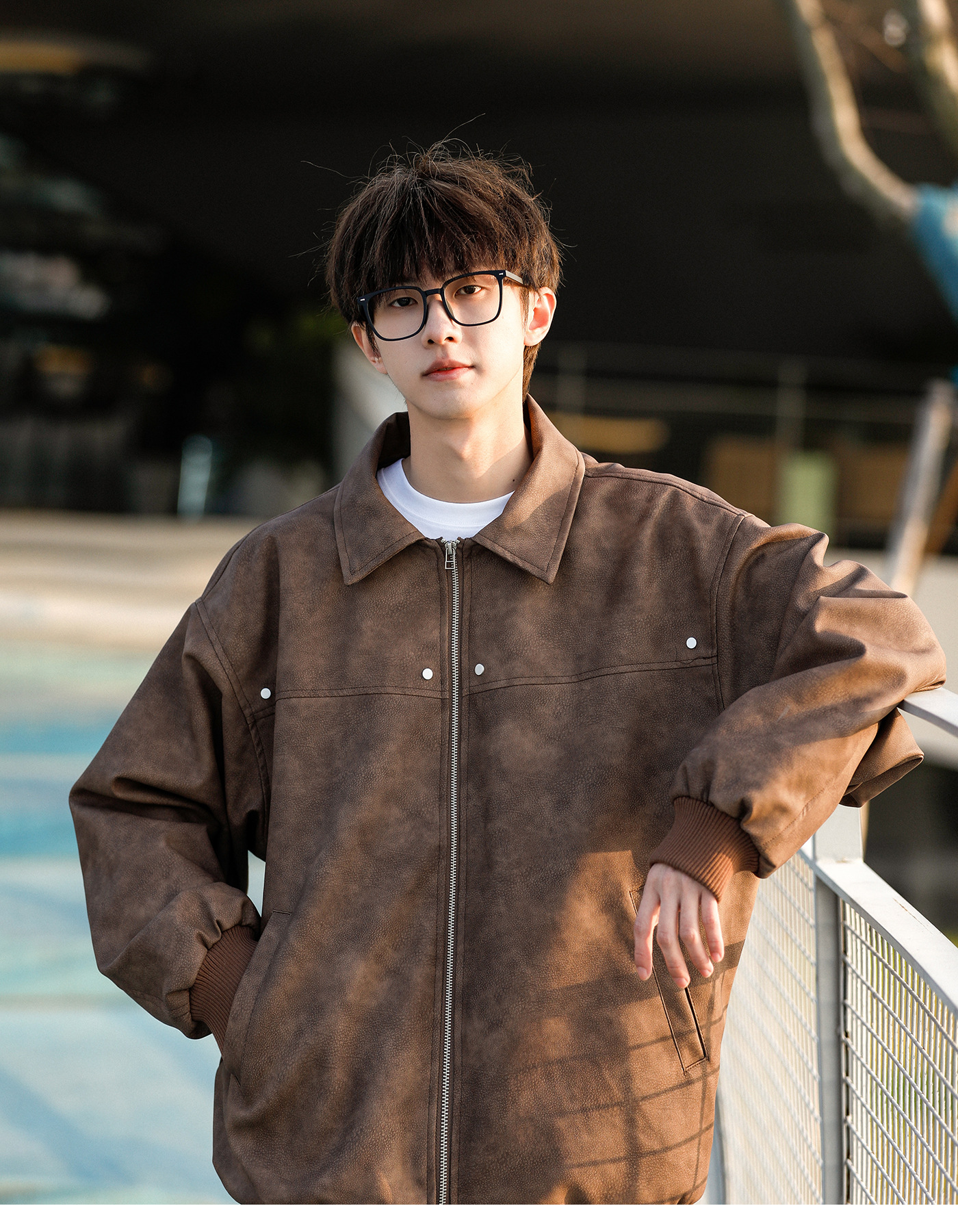 Men's Retro Brown Leather Jacket