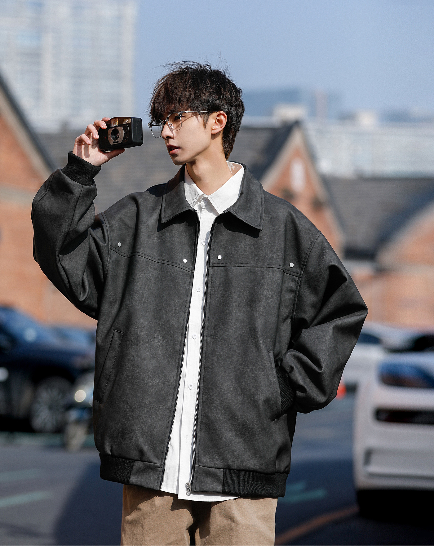 Men's Retro Brown Leather Jacket