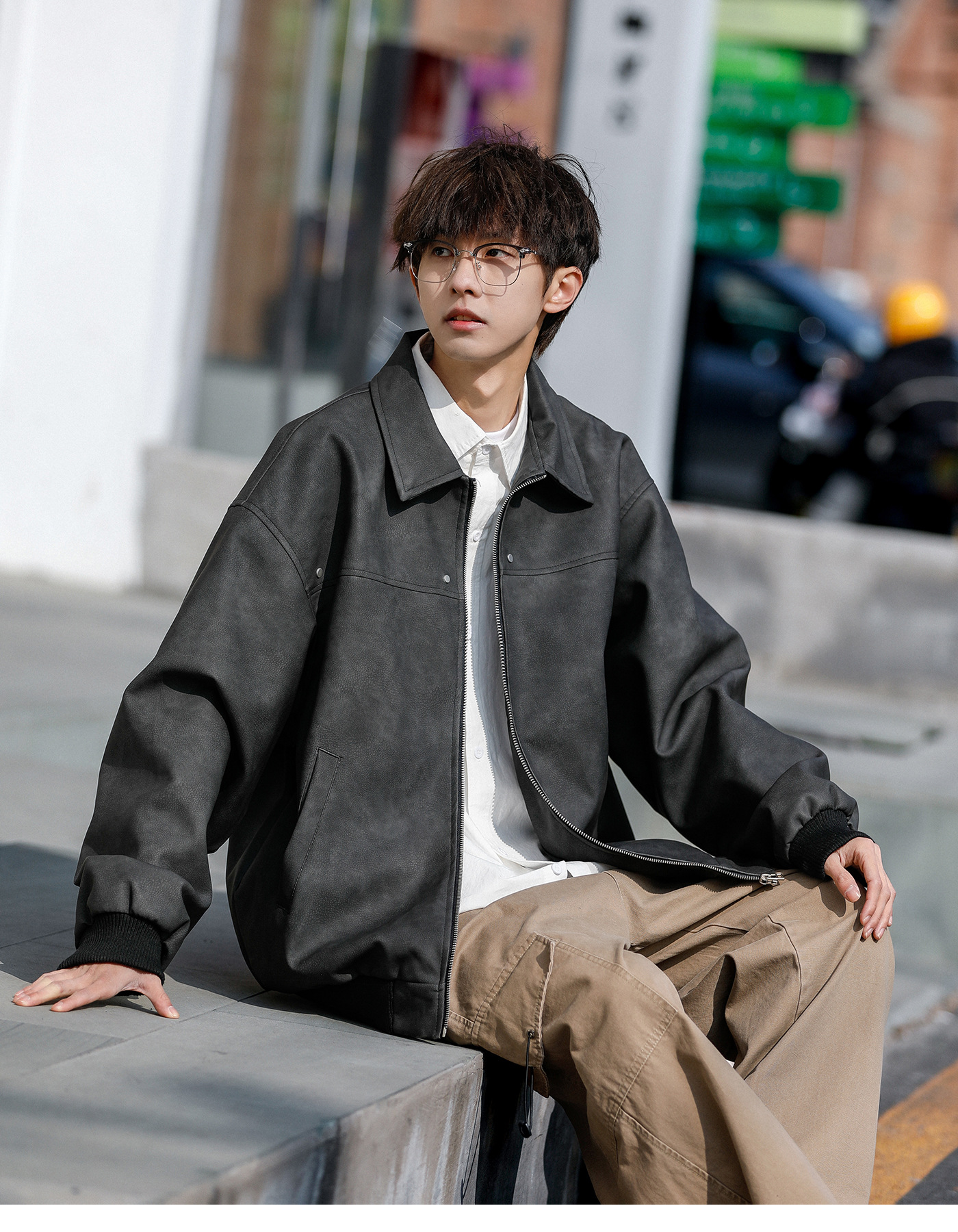 Men's Retro Brown Leather Jacket