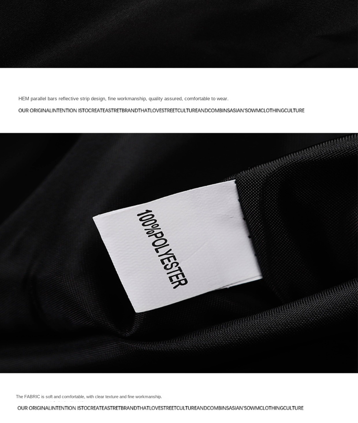 Reflective Unisex Streetwear Jacket