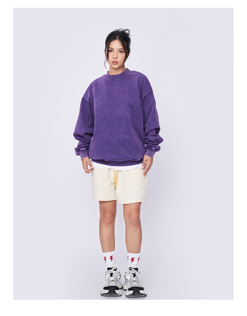 RFSD Men's Fashion | 2024 Autumn-Winter Trendy Relaxed Round Neck Sweatshirt for Men and Women