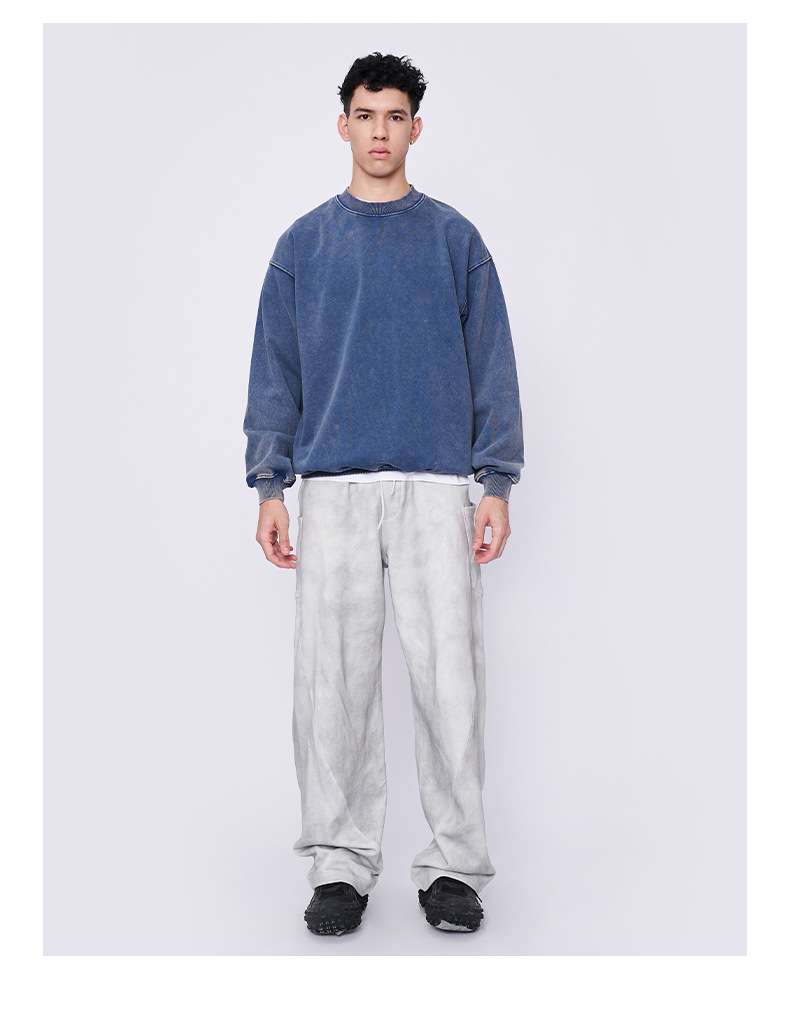 RFSD Men's Fashion | 2024 Autumn-Winter Trendy Relaxed Round Neck Sweatshirt for Men and Women