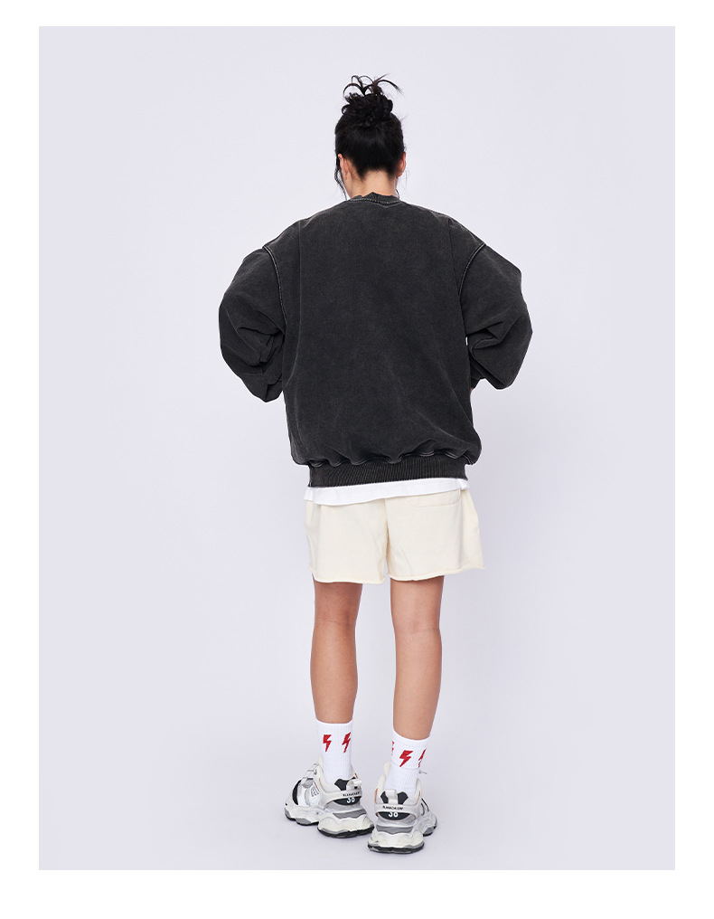RFSD Men's Fashion | 2024 Autumn-Winter Trendy Relaxed Round Neck Sweatshirt for Men and Women