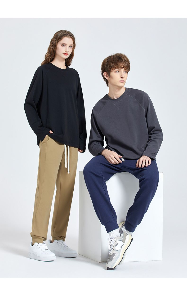 Japanese Style Men's Autumn New Arrival 300g Twill Cotton Retro Casual Sweatpants Loose Sports Pants Men's Long Pants