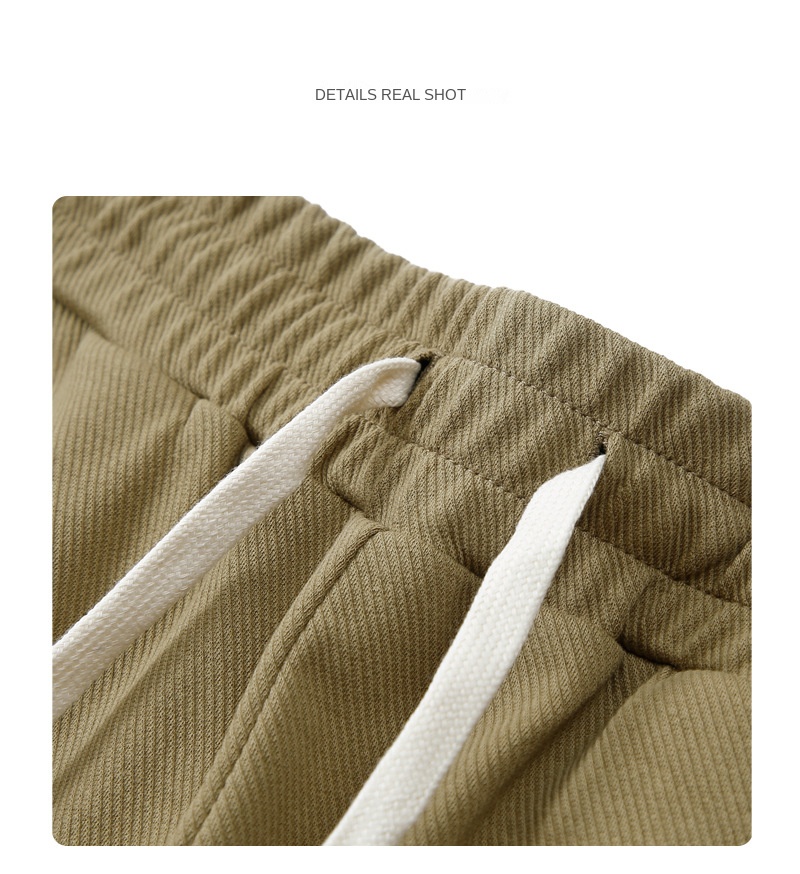 Japanese Style Men's Autumn New Arrival 300g Twill Cotton Retro Casual Sweatpants Loose Sports Pants Men's Long Pants