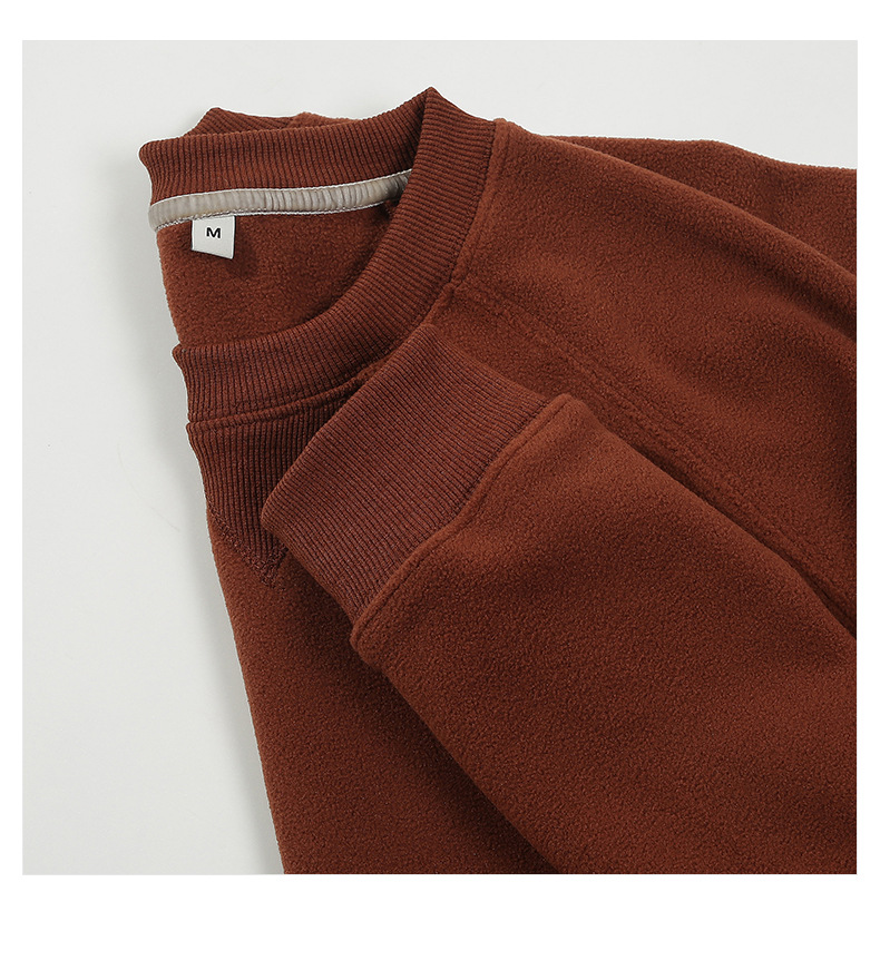 Men's Fleece Sweatshirt with Retro Style and Dropped Shoulders, Plush Sweatshirt, Men's Washed Drape American Style Mountain Climbing Outdoor 2024 Autumn New Paratrooper Pants with Drawstring and Foot Leisure Pants
