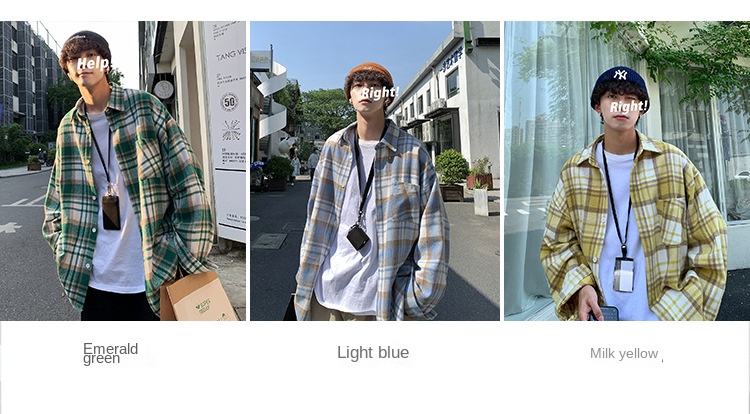 Elegant Woolen Plaid Shirt for Men