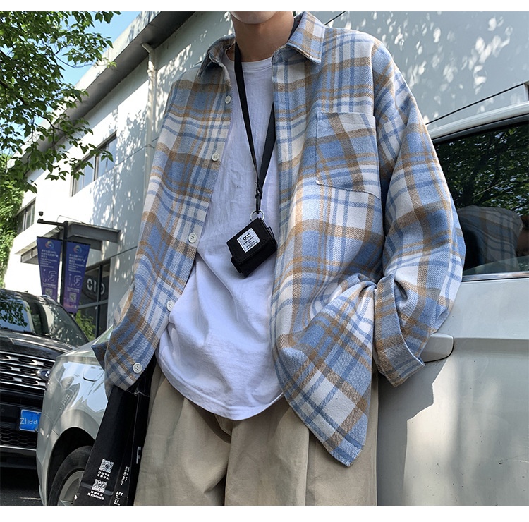 Elegant Vintage Plaid Flannel Shirt