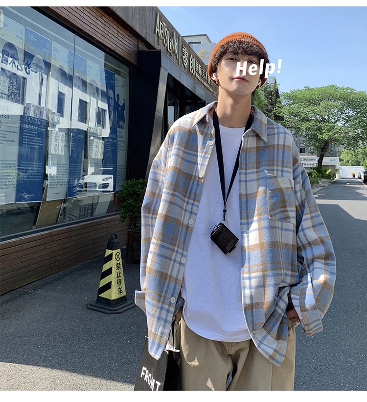 Elegant Vintage Plaid Flannel Shirt