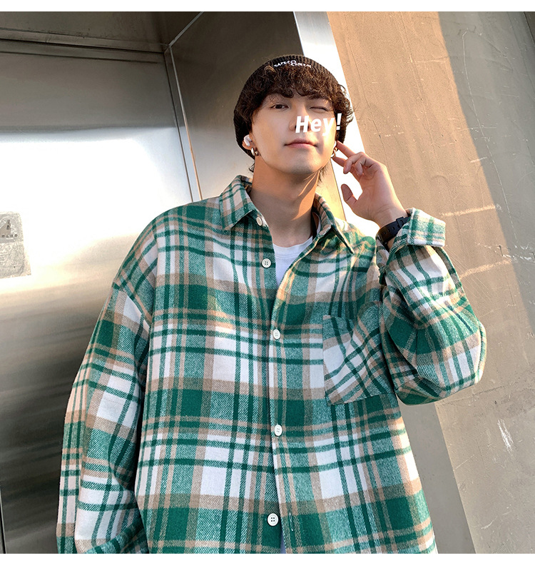 Elegant Vintage Plaid Flannel Shirt