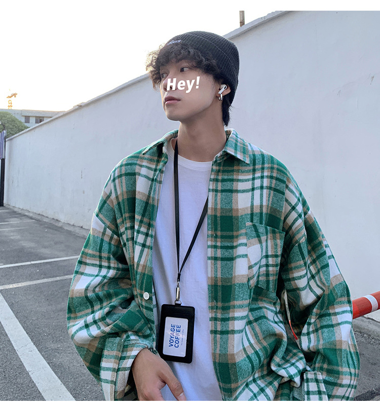 Elegant Vintage Plaid Flannel Shirt
