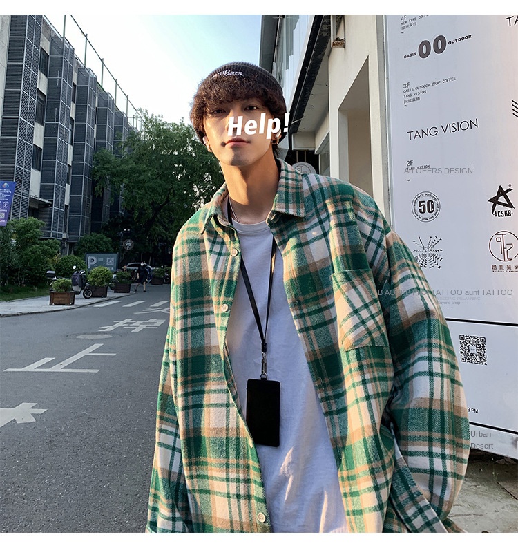Elegant Vintage Plaid Flannel Shirt