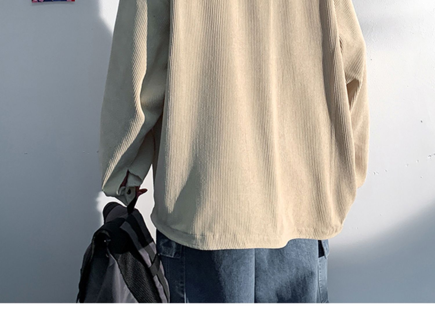 Autumn and Spring Corduroy Long Sleeve Shirt Men's Fashion Loose Japanese Retro Workwear Heavyweight Shirt Jacket