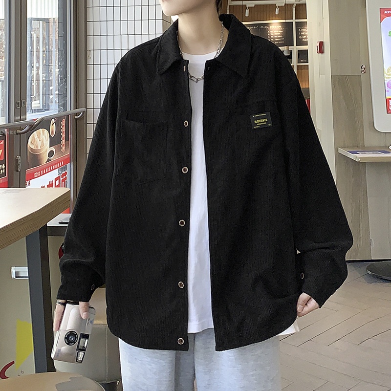 Casual Corduroy Shirt Jacket