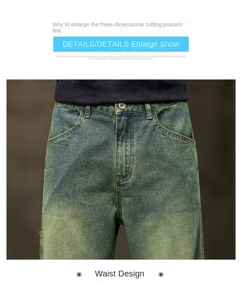 Vintage Denim Jeans for Men