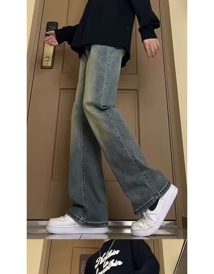 Trendy Vintage Distressed Denim Jeans for Men