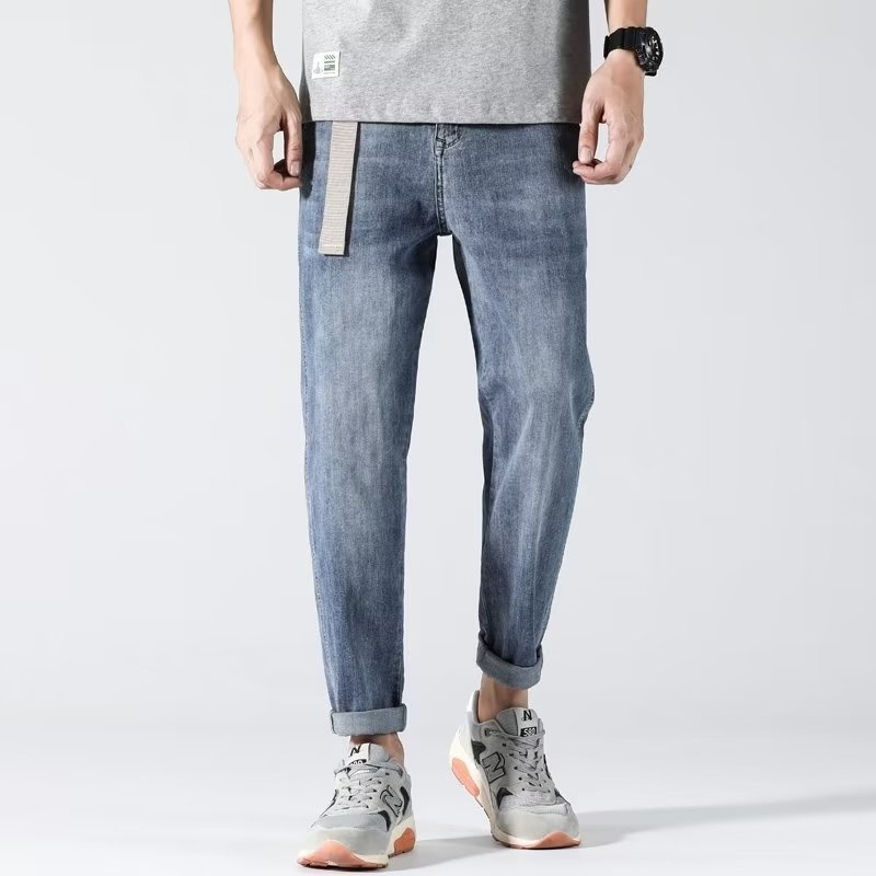 Men's Slim Straight Stretch Denim Shorts