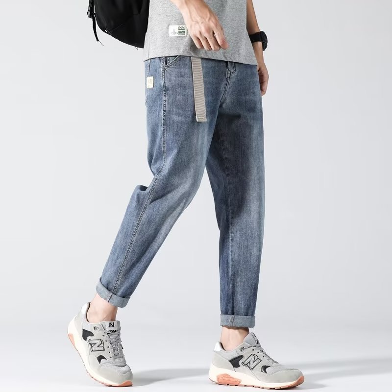 Men's Slim Straight Stretch Denim Shorts