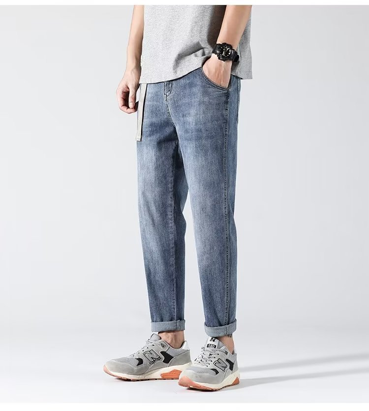 Men's Slim Straight Stretch Denim Shorts