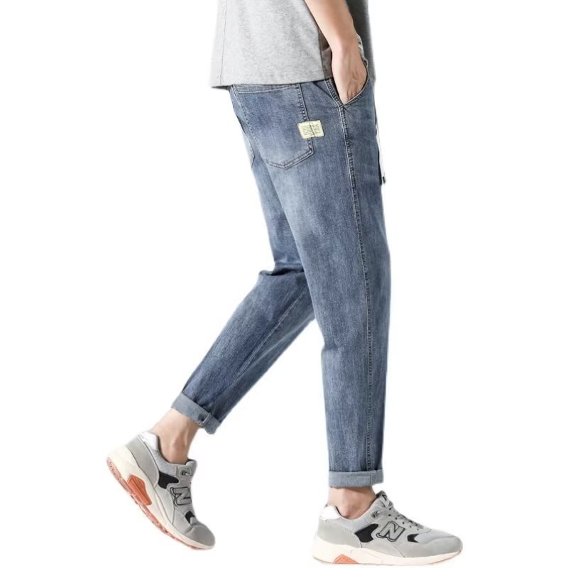 Men's Slim Straight Stretch Denim Shorts