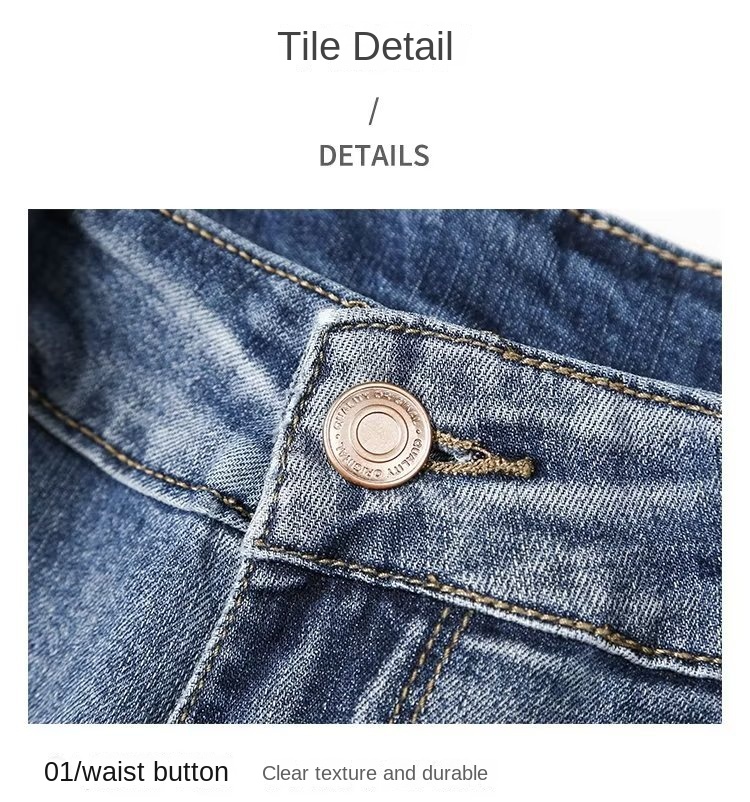 Men's Slim Straight Stretch Denim Shorts