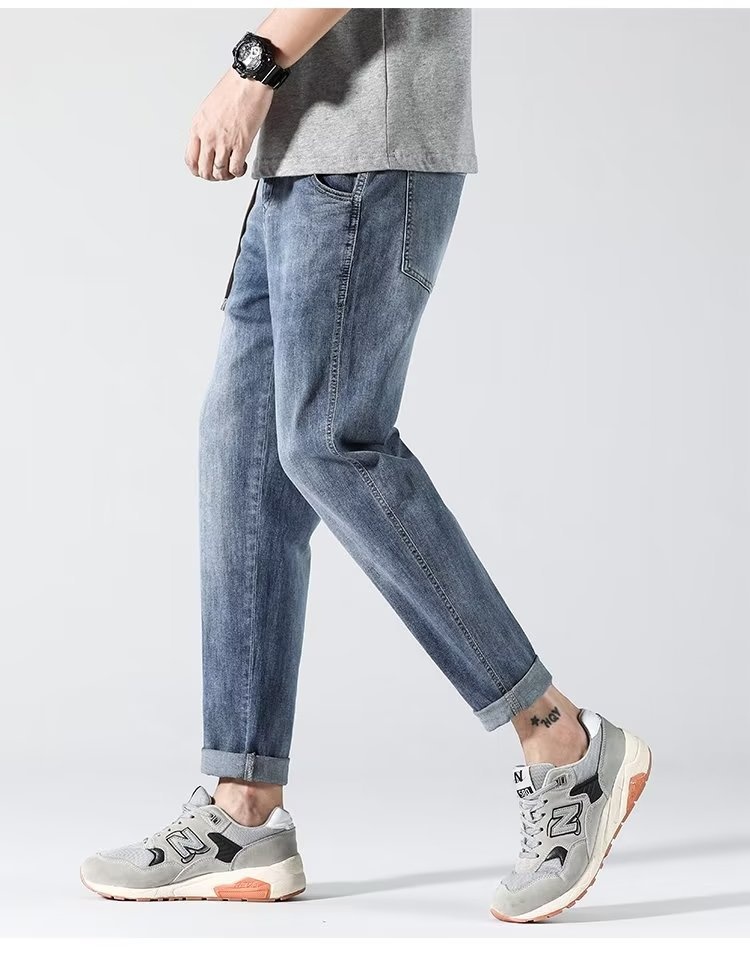 Men's Slim Straight Stretch Denim Shorts