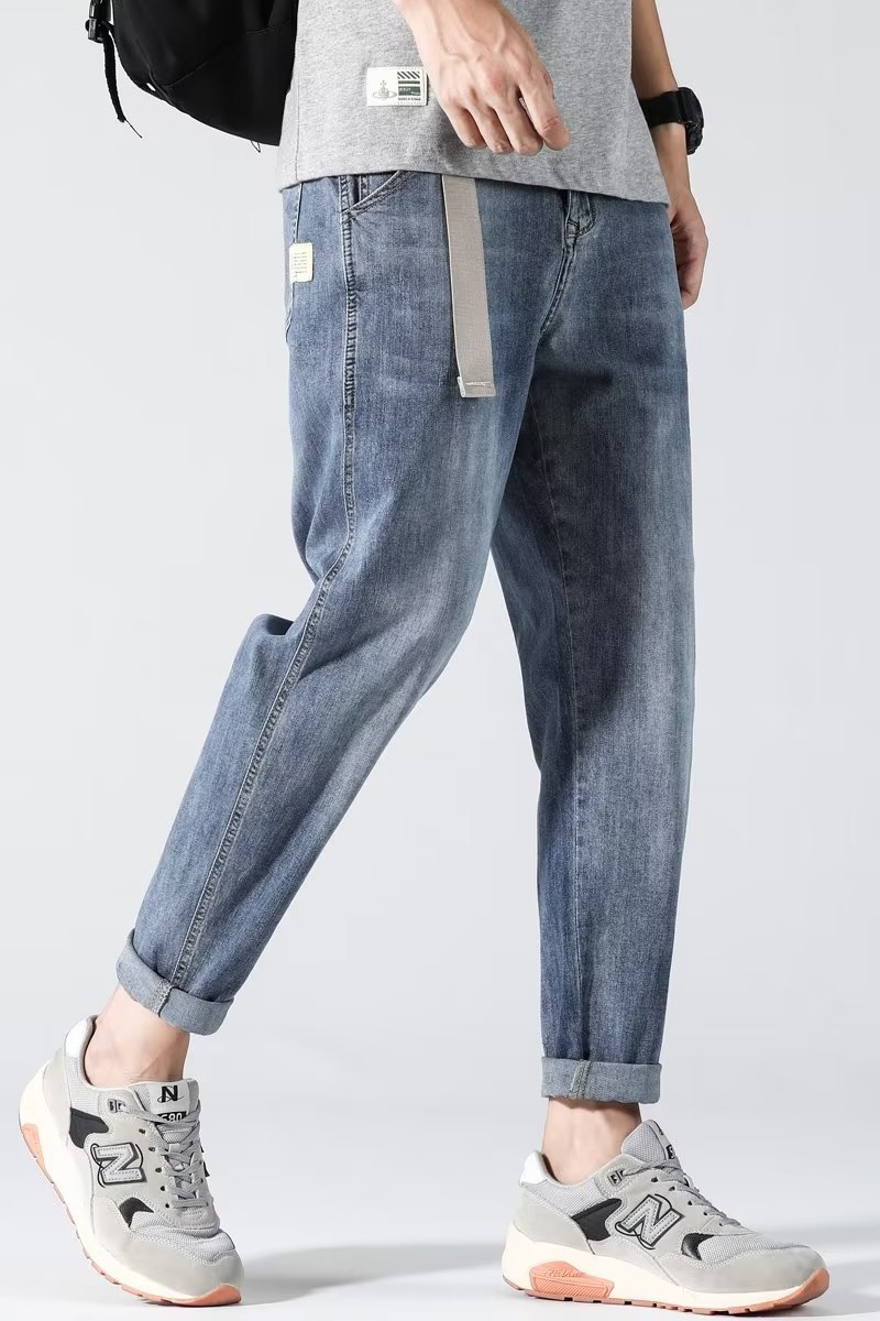 Men's Slim Straight Stretch Denim Shorts