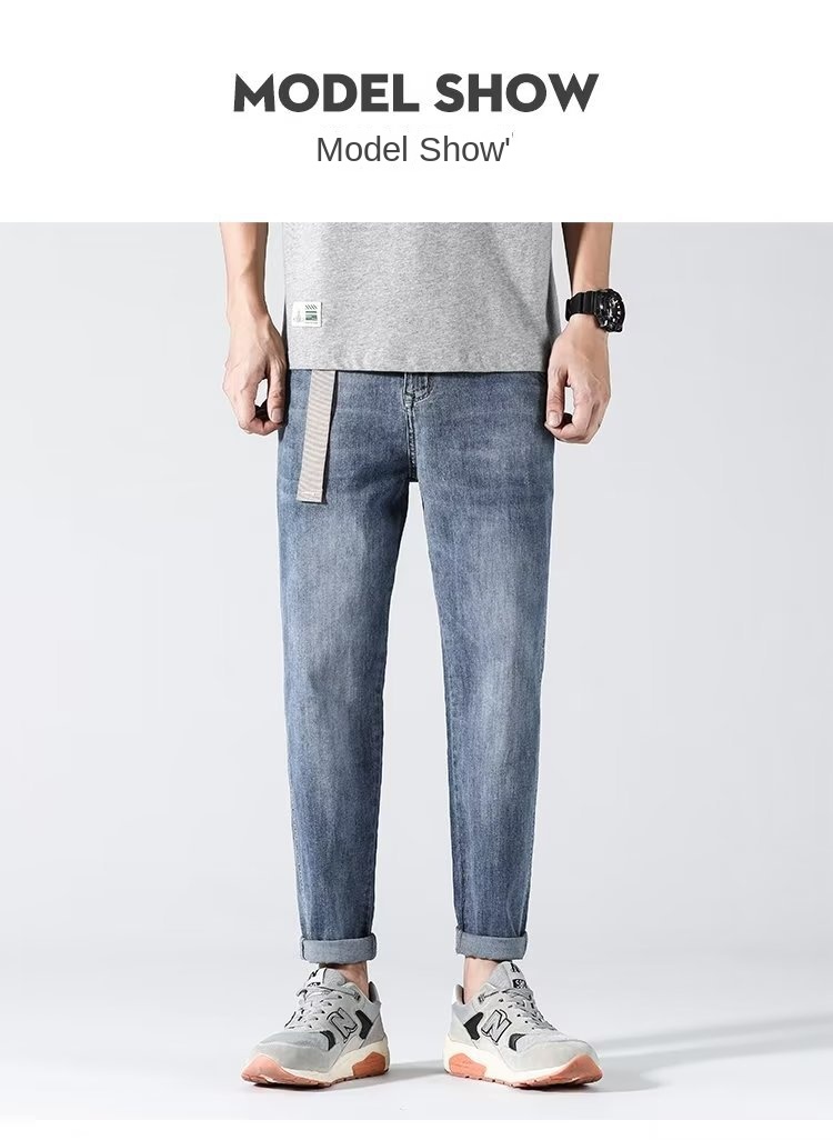 Men's Slim Straight Stretch Denim Shorts