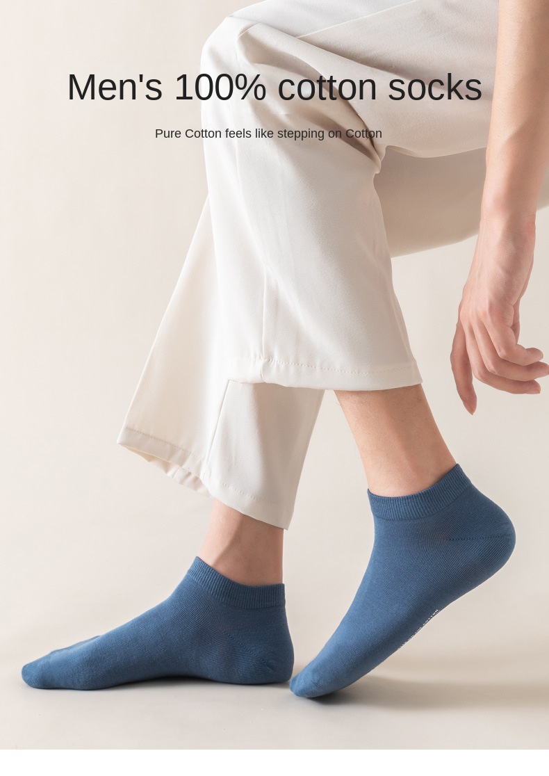 Summer Cotton Men's Low Cut Socks